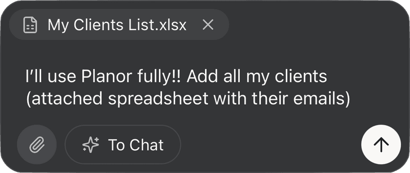 Example of adding a client