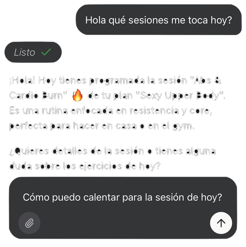 Example of AI suggestions