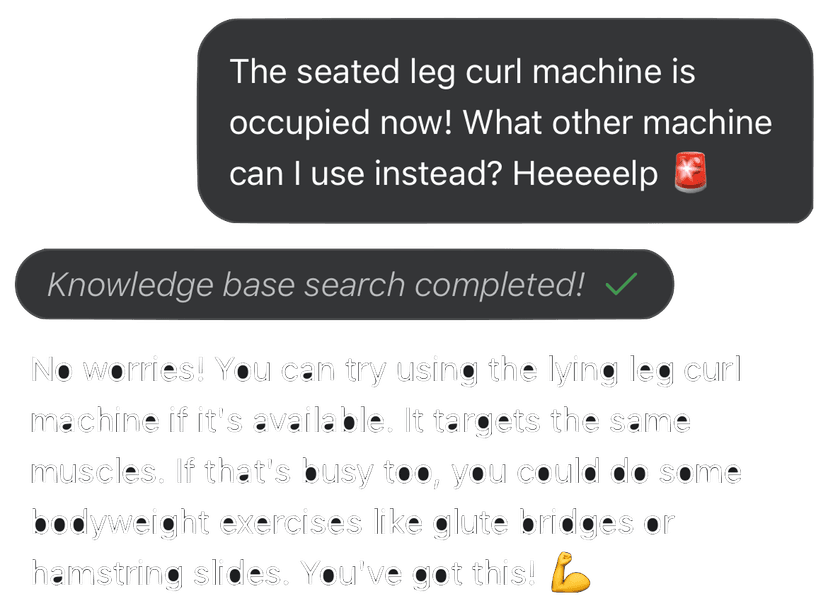 Example of swapping an exercise